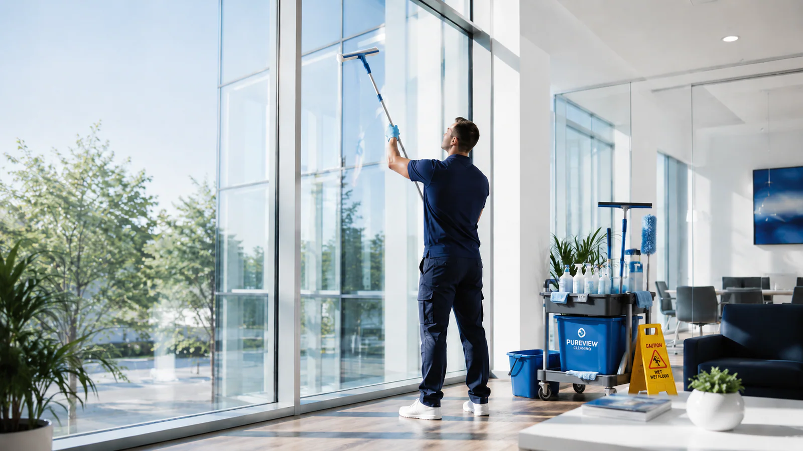 Glas- und Fensterreinigung